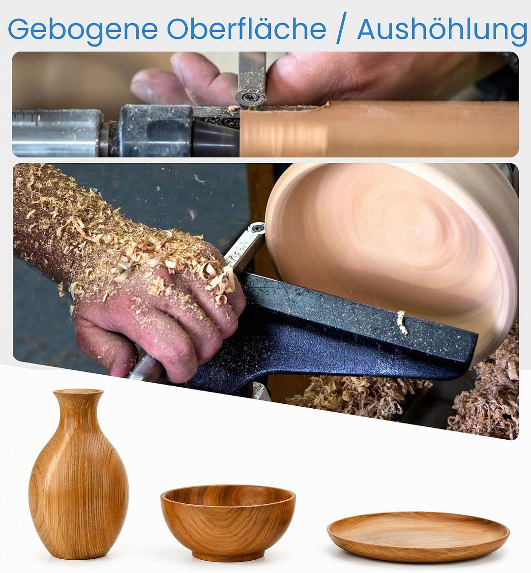 CDBP 8,9 mm runde Hartmetall-Einsätze, Wendeschneidplatten passend für DIY Drehmaschine Holzdrehwerk