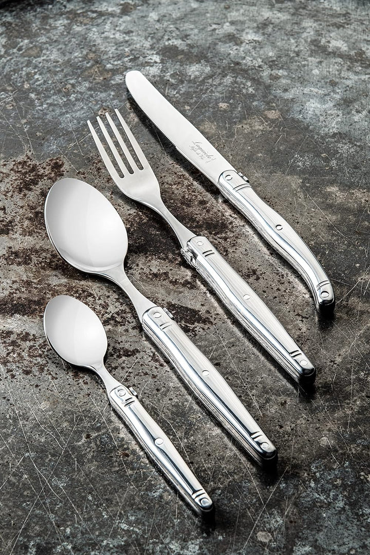 Laguiole Style de Vie Besteckset Premium Line, 24-teilig, Edelstahl, neues Modell