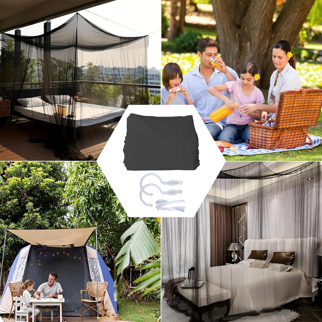 ACTOYS Mückennetz Bett XXL, Moskitonetz Reise Outdoor, Moskitonetz Doppelbett Einzelbett, Betthimmel