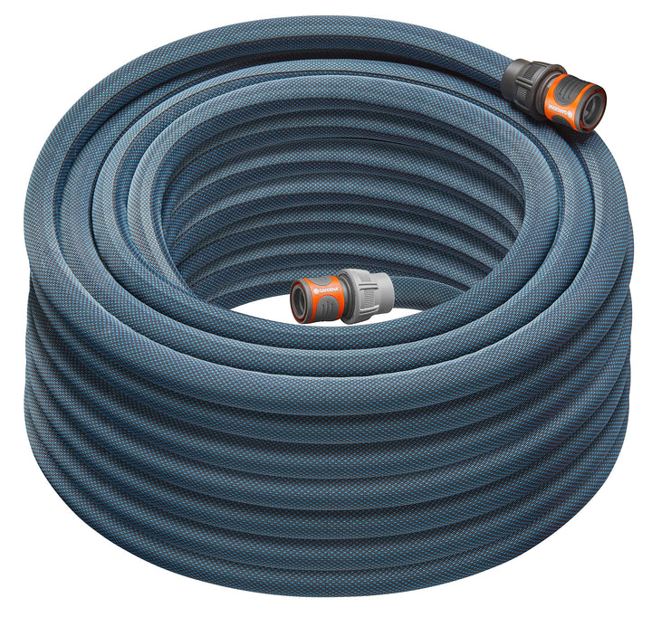 Gardena Liano Xtreme 3/4 Zoll, 25m Set: Extrem robuster Gartenschlauch aus Textilgewebe, mit PVC-Inn
