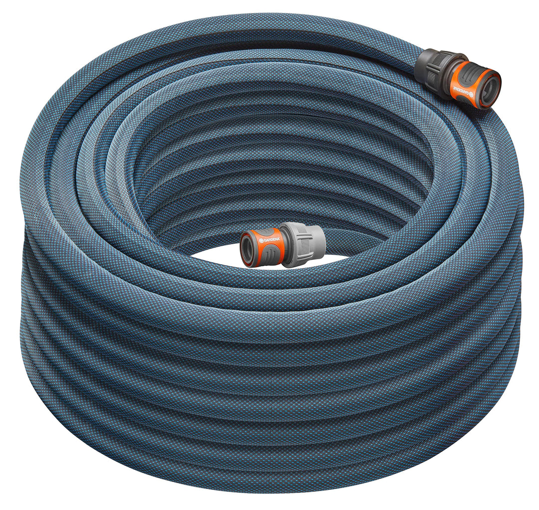 Gardena Liano Xtreme 3/4 Zoll, 25m Set: Extrem robuster Gartenschlauch aus Textilgewebe, mit PVC-Inn