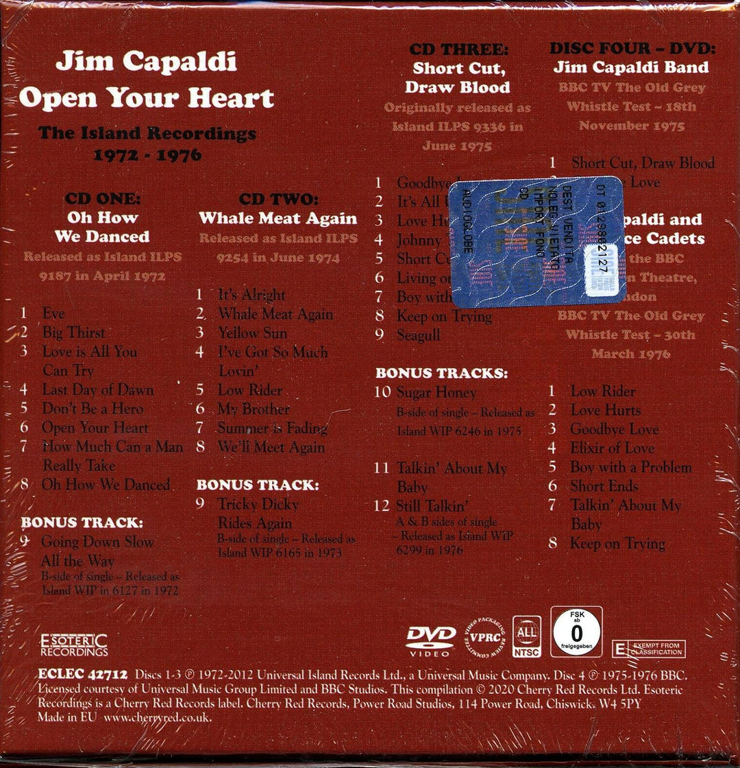 Jim Capaldi - Open Your Heart, Audio-CD