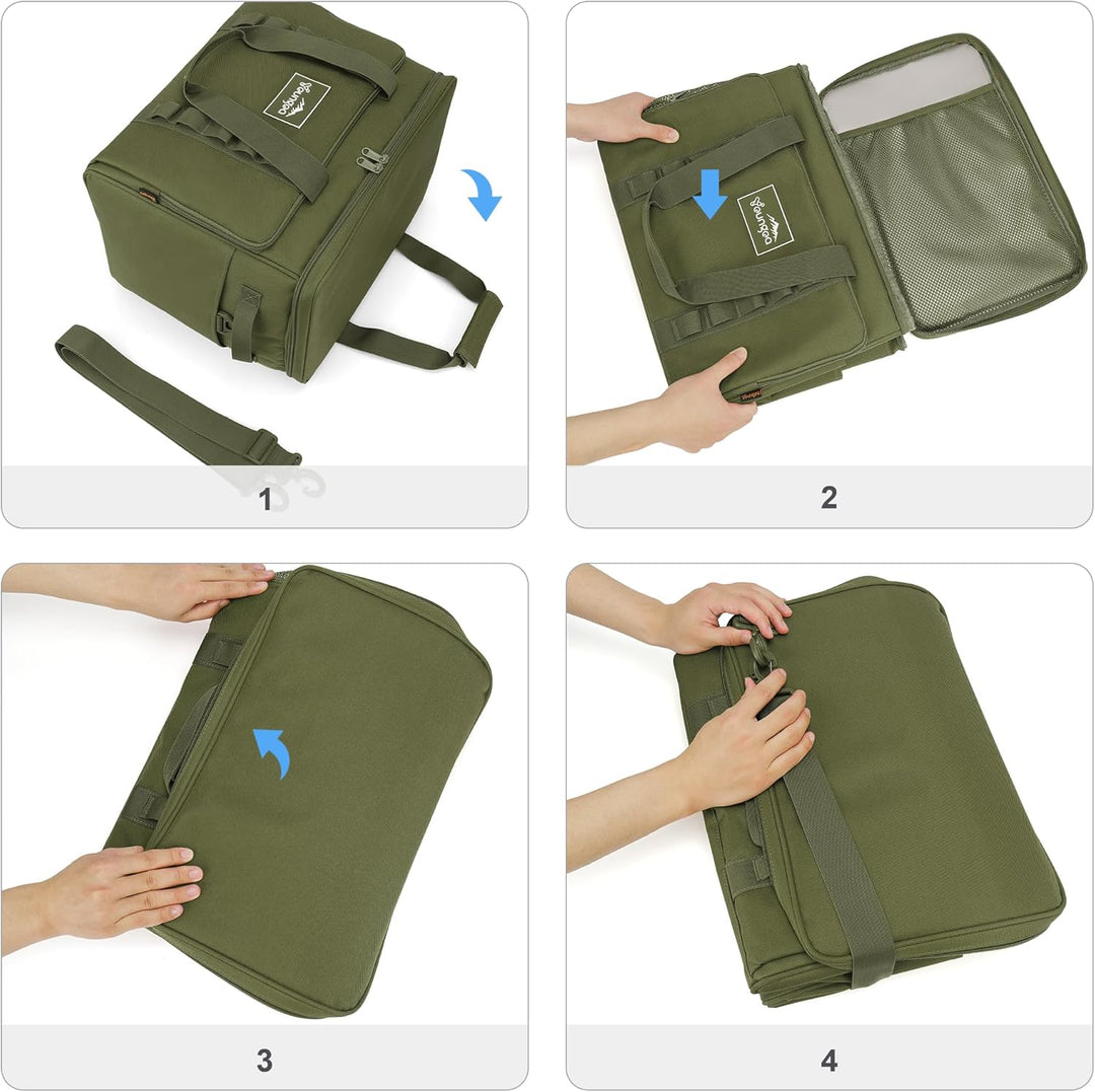 Kühltasche Faltbar, 30L Grosse Wasserdicht kühlbox Thermotasche, Isoliert Auslaufsicher Picknicktasc