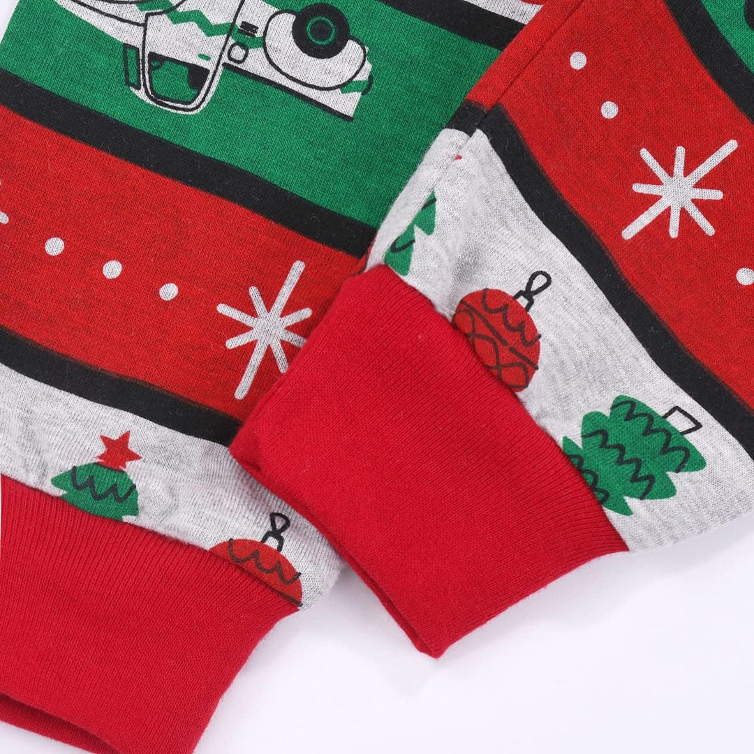 Kinder Weihnachts Schlafanzug Kinder Baumwolle Weihnachten Pyjama Set 3-12 Jahre 9 Jahre Weihnachtsr