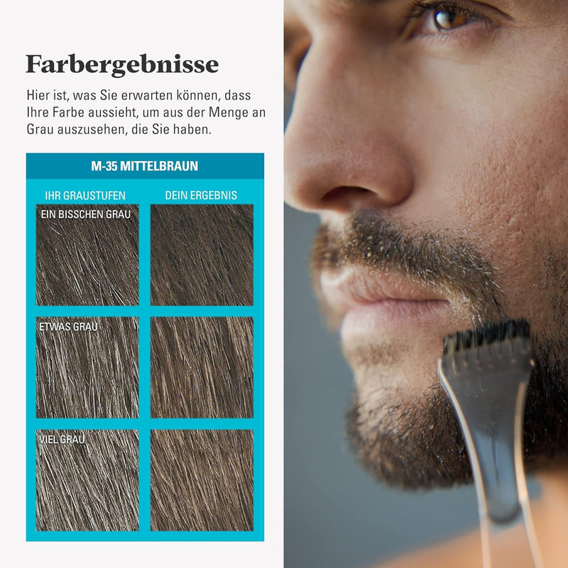 Just For Men Schnurrbart & Bart Färbe, Bart Farbe, Tönung, Bartfarbe, Eliminiert Graue Haare Für Ein
