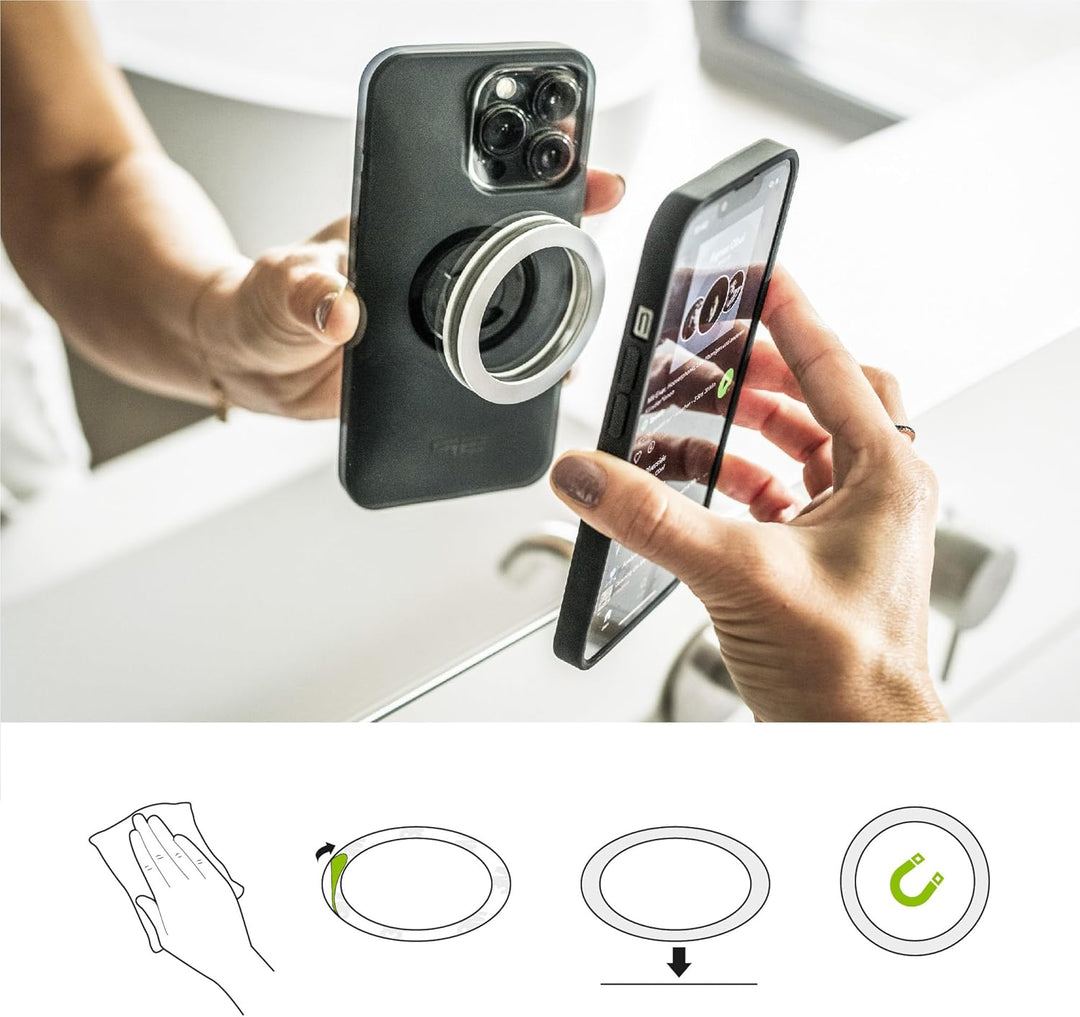 SP CONNECT Micro Stem Bundle | SPC+ | für Samsung S21 FE Handy Halterung für den fahrradlenker | Sma