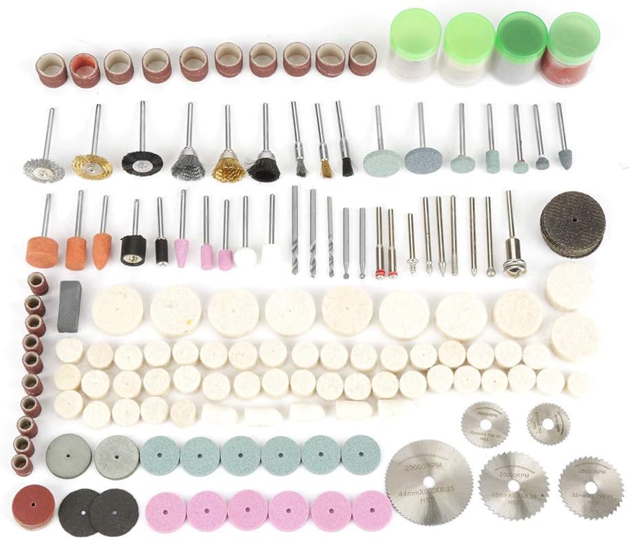 242 TLG. Multifunktionswerkzeug Zubehör Set, Universal Mehrzweck Zubehörset mit Holzkoffer Rotary To