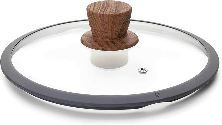 Lacor Bratentopf M/Glasdeckel, Aluminium, Grau, 27 x 23 x 12 cm, 27 x 23 x 12 cm