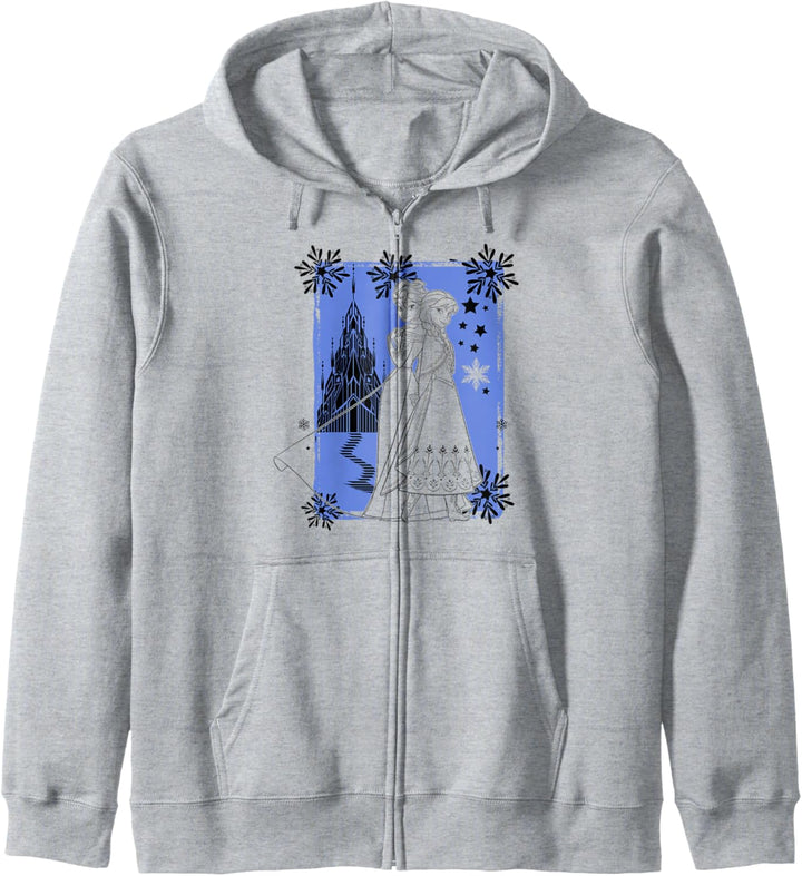 Disney Frozen Anna And Elsa Winter Castle Kapuzenjacke