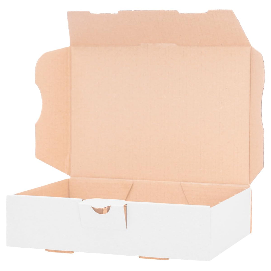500 Maxibriefkartons Versandkartons Faltschachtel Faltkarton Maxibrief 180 x 130 x 45 mm, Weiss, MB-