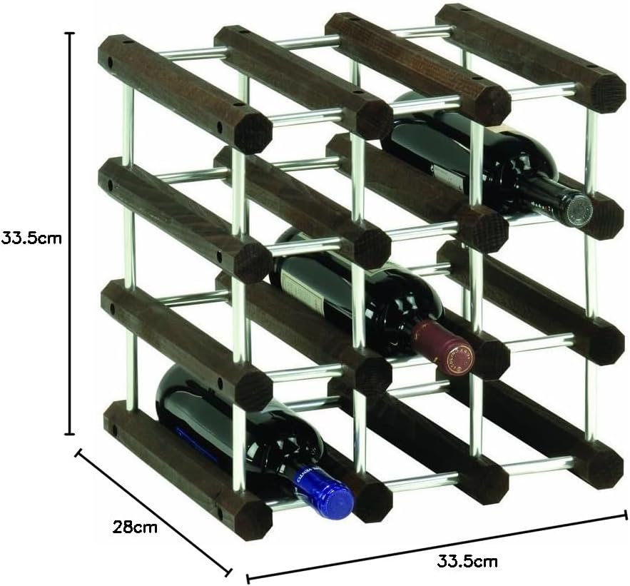 Foppapedretti 9900415615 Il Cantiniere Alluminio/Wenge Alluminio/Wengè, Alluminio/Wengè