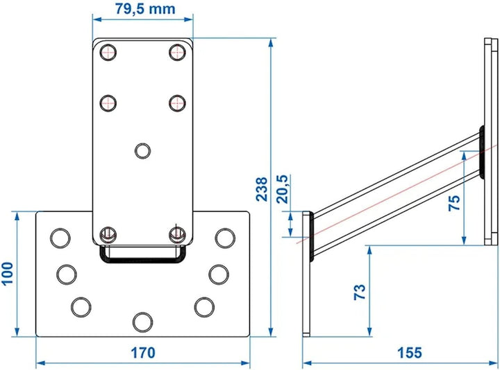 ProPlus Reserveradhalter Anhänger Ersatzradhalterung Ersatzrad Halter Deichsel bis 15 ?
