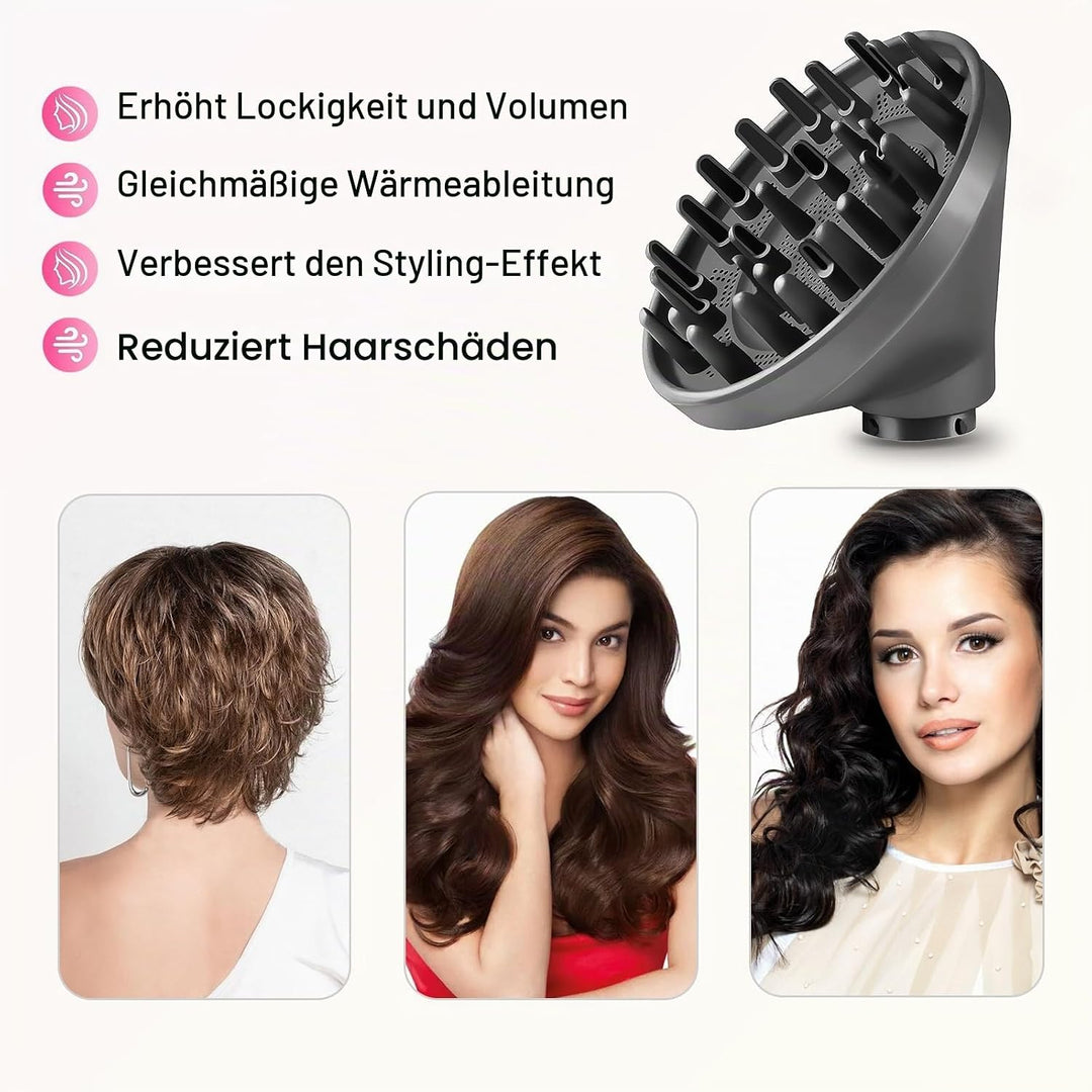 DianSung Diffusor Aufsätze für Dyson Airwrap Styler HS05 HS01, umwandelbar für Airwrap Styler in Haa