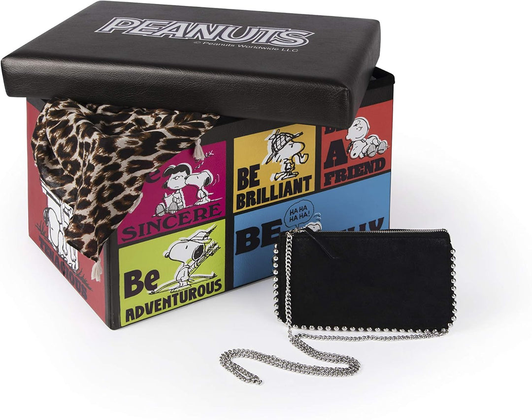 Excelsa Aufbewahrungsbox mit Sitzfläche Peanuts, Mehrfarbig, 38 x 32 x 32 cm
