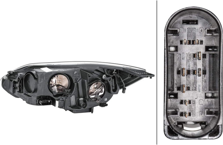 HELLA 1EA 354 994-021 Halogen-Hauptscheinwerfer - rechts - für u.a. Ford Focus Iii Rechts (Beifahrer