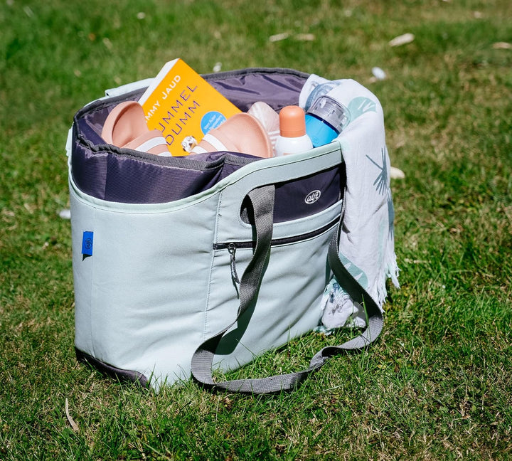 alfi ISO Bag 2in1 23 Liter, Mint Green, Thermo-Kühltasche aus Polyester mit extra Tragetasche, isoli
