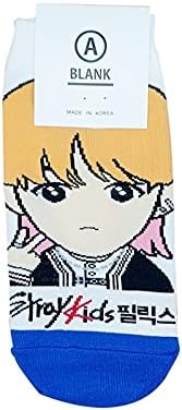 Women's Kpop [Stray Kids] Cartoon Character Socks- 8 Pairs Set- Made in Korea
