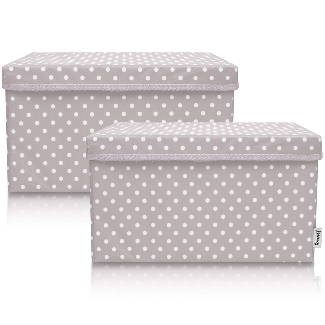 2-Set Aufbewahrungsbox Kinder (37x25x21cm) I Aufbewahrungskorb für Kinderzimmer und Wohnbereich I Ki