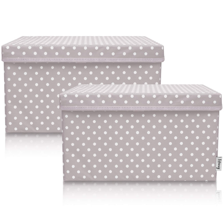 2-Set Aufbewahrungsbox Kinder (37x25x21cm) I Aufbewahrungskorb für Kinderzimmer und Wohnbereich I Ki