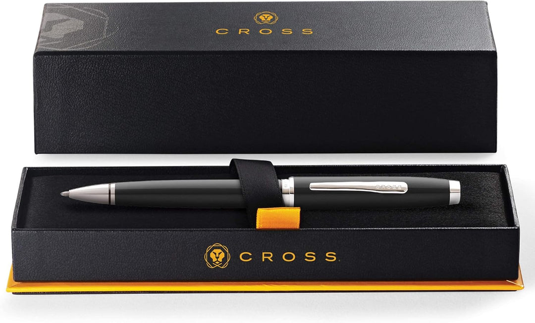 Cross Coventry Kugelschreiber (Strichstärke M, inkl. Geschenkverpackung) schwarz/chrom, 1 stück (1er