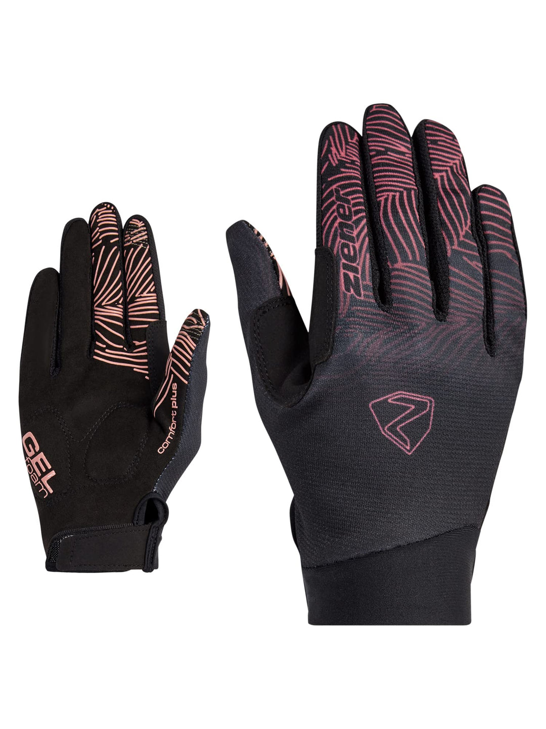 Ziener Damen Conny Fahrrad/Mountainbike/Radsport-Handschuhe | Langfinger mit Touchfunktion-atmungsak