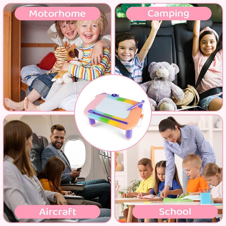 OFFCUP Magnetische Maltafel Kinder Zaubertafel ab 3 Jahr Bunt Magnetische Zeichenbrett Lernspielzeug