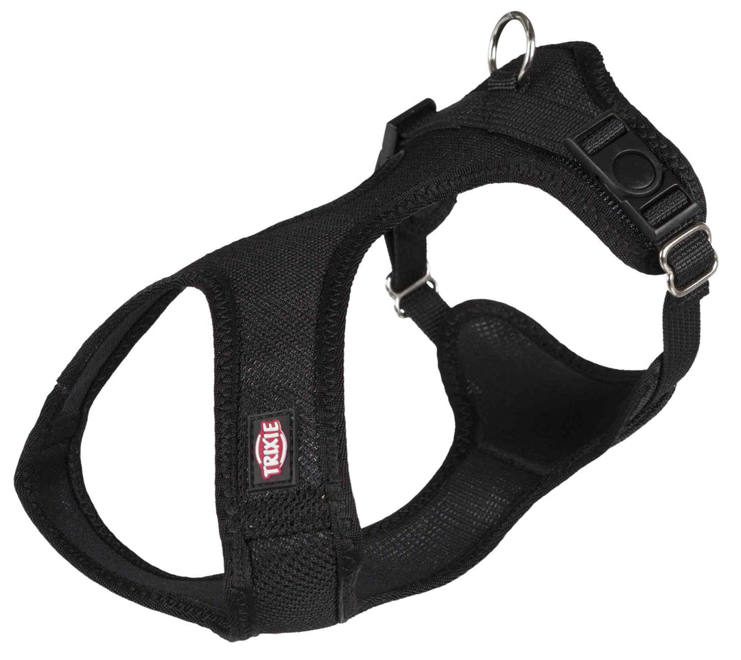 TRIXIE Comfort Soft Touren-Geschirr Grösse XS–S: Brustumfang 30–45 cm/15 mm in schwarz - gepolsterte