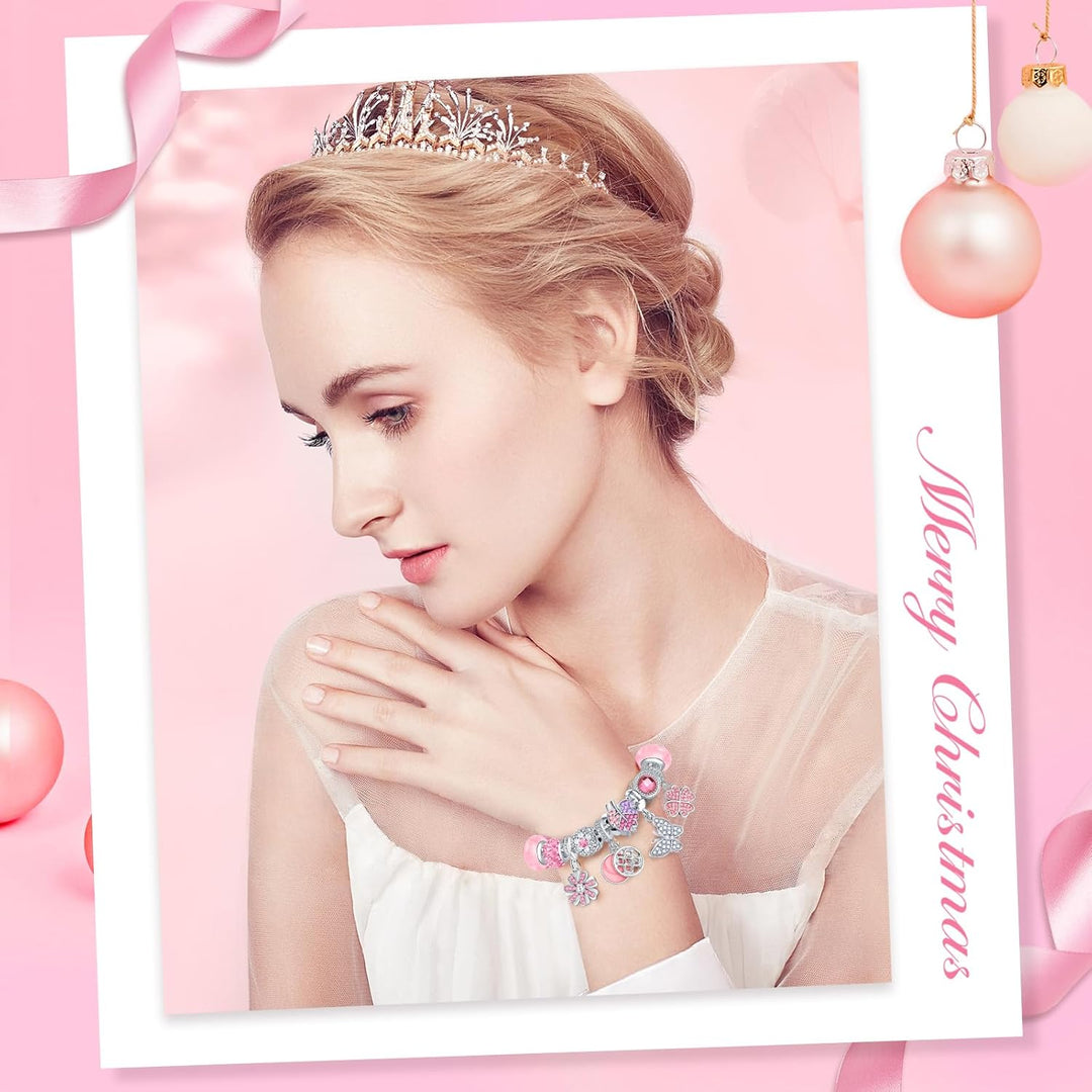 Adventskalender 2025 Mädchen Schmuck, Weihnachtskalender Schmuck Geschenk für Kinder Teenager Frauen