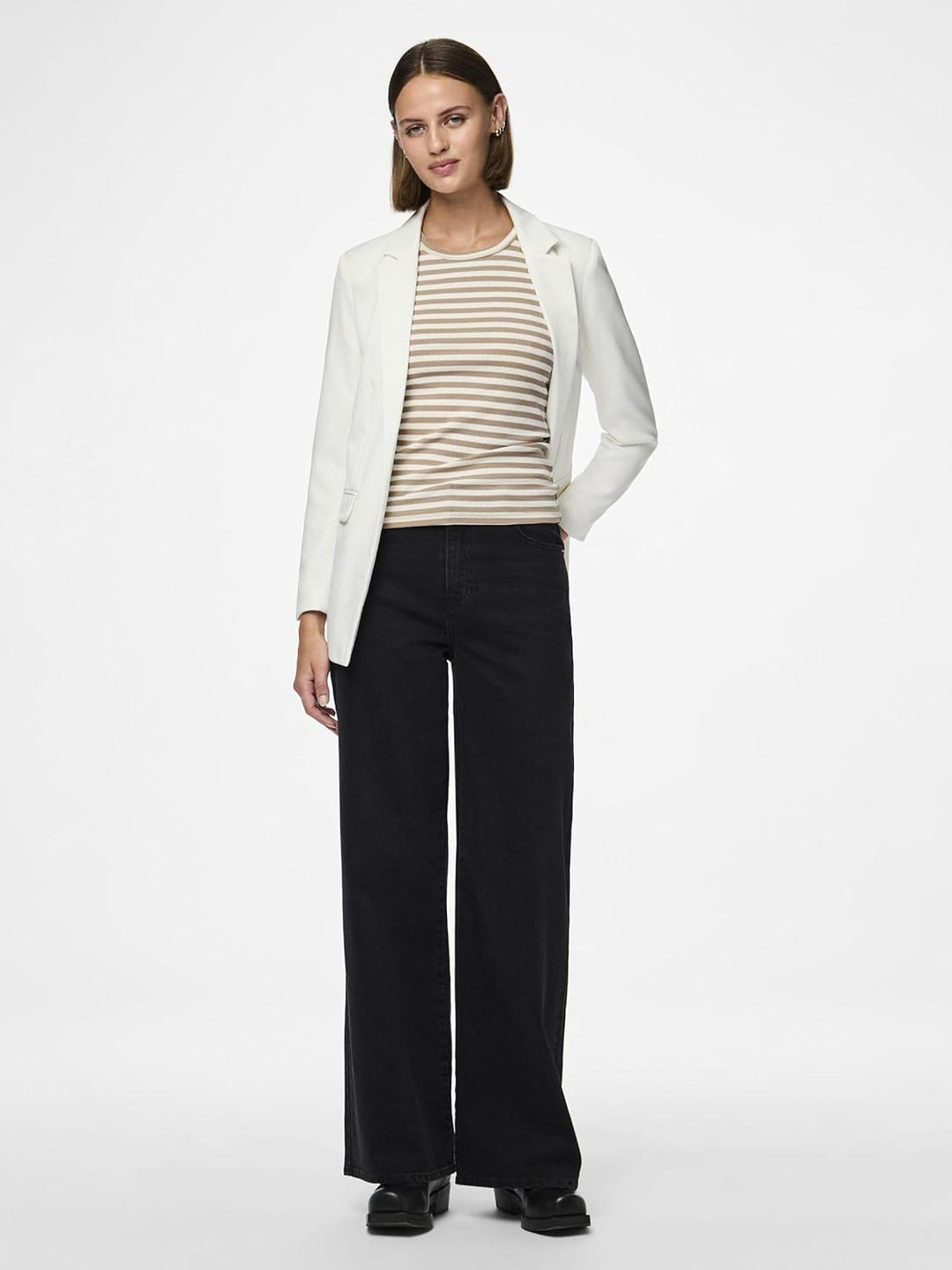 PIECES Damen Pcbozzy Ls Loose Noos Bc Blazer XS Cloud Dancer, XS Cloud Dancer