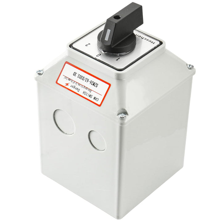 Heschen Universal Drehnockenwahlschalter, SZW26-63/D303.3D, 660V 63A, ON-OFF-ON 3 Positionen, 3 Phas