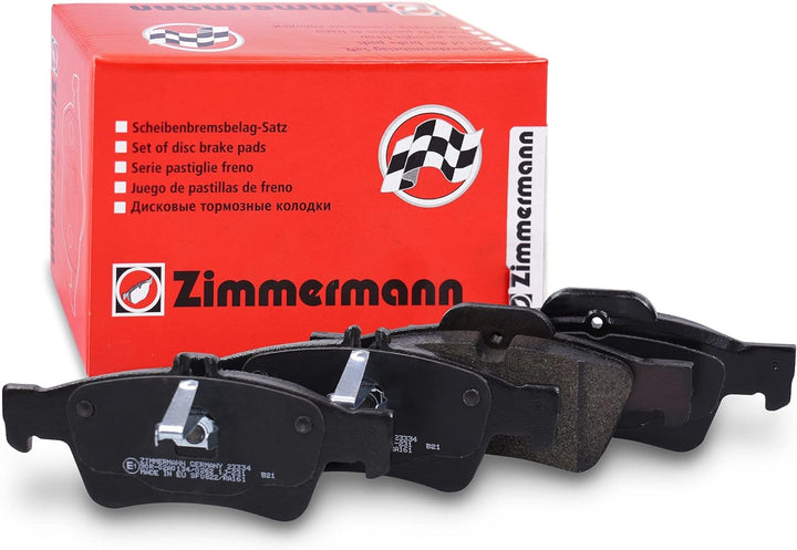ZIMMERMANN 23334.165.1 Serie Bremsbelagsatz, Hinten mit Vorbereitung Sensoren, inklusive Platte dämp