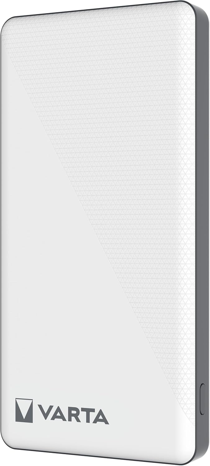 VARTA Power Bank 10000mAh, Powerbank Energy mit 3 Anschlüssen (2x USB C, 1x USB A) Kompatibel mit Ta