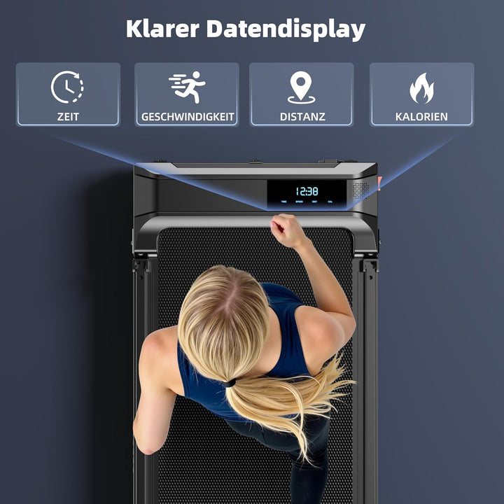Laufband für Zuhause Walking Pad Klappbar - Home Schreibtisch Laufpad Faltbares Foldable Treadmill L