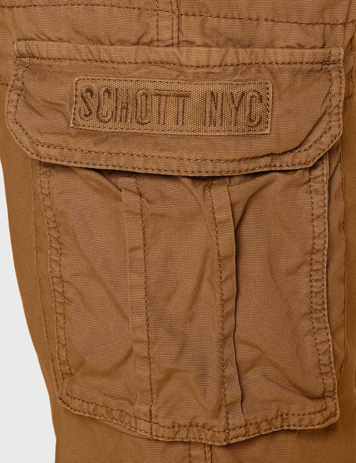 Schott NYC Herren Klassische Hose 28W Camel, 28W Camel