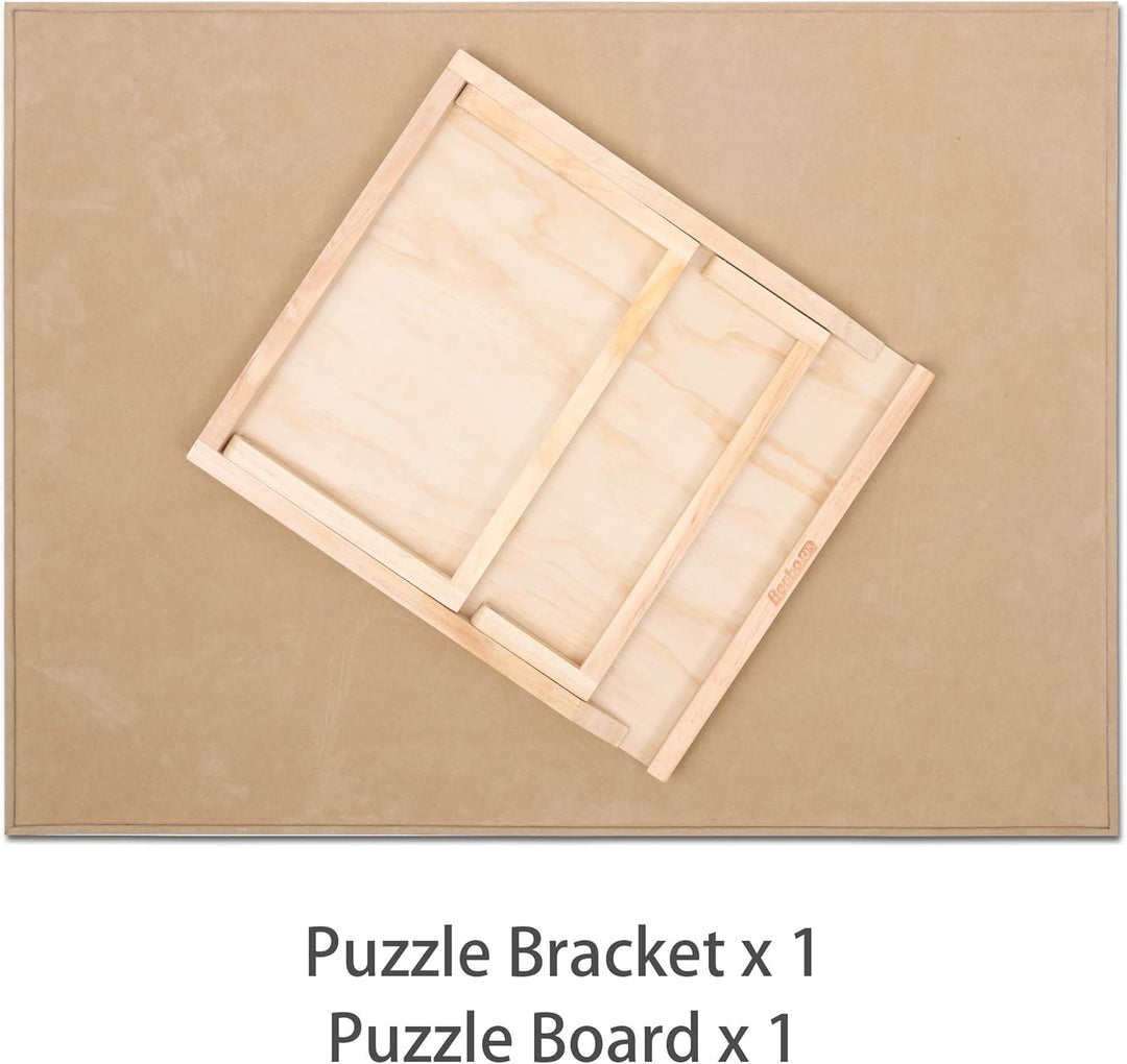 Becko Puzzle Board & Bracket Set / Wooden Puzzle Board Kit / Jigsaw Puzzle Plateau - with Puzzle Boa