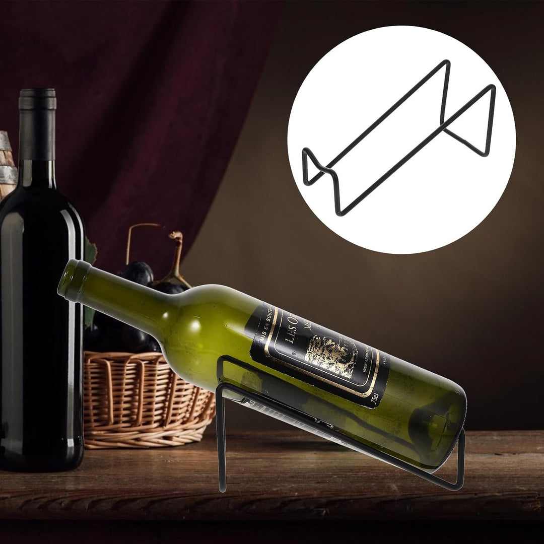 Cabilock Weinflaschenhalter Arbeitsplatte Weinregal Metall Kompakt Weinhalter Für Zuhause Bar Restau