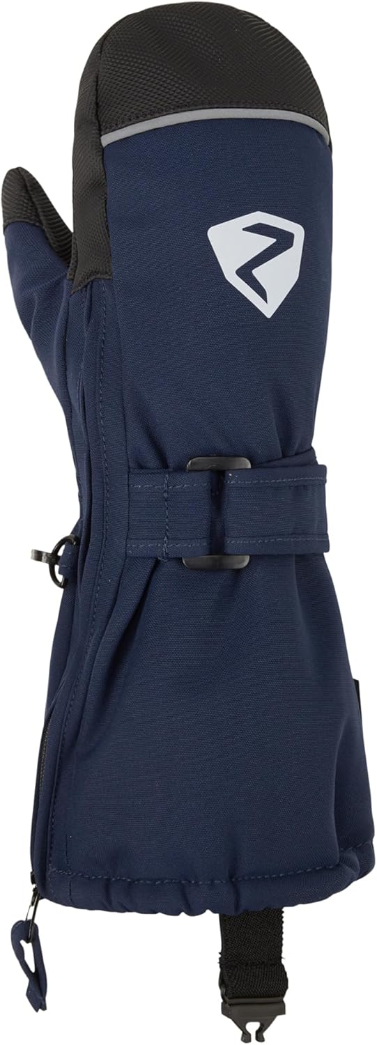Ziener Unisex Baby Lanup Ski-Handschuhe/Wintersport | wasserdicht, extra warm, Wolle 2 dark navy, 2