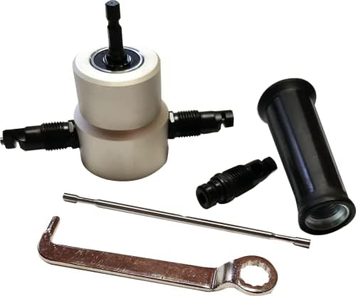 KUNZER 7BK03 Blechknabber-Aufsatz -24mm Schneideradius, Schneidekapazität bis 2mm- Bohrmaschinen-Vor