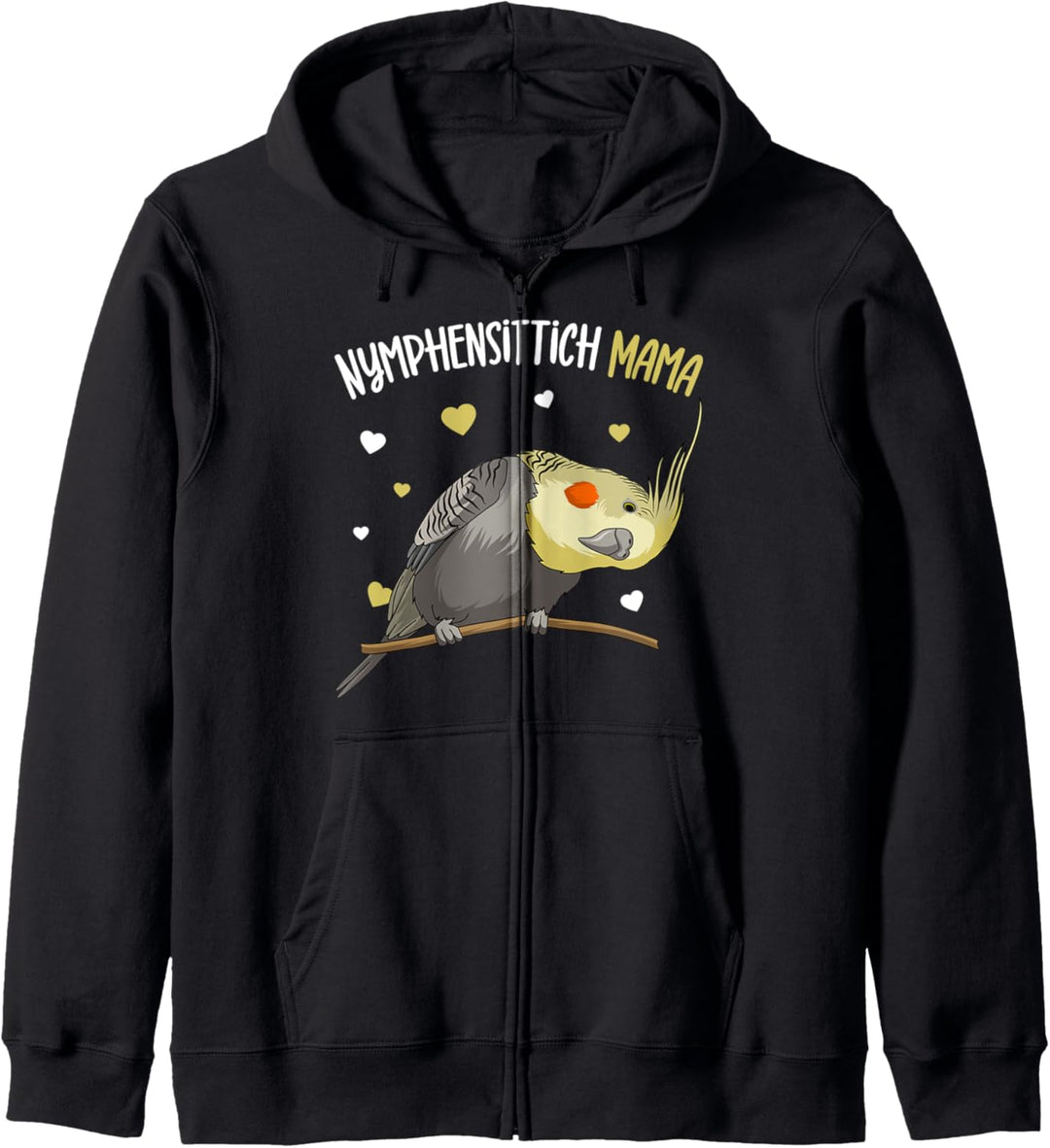 Nymphensittich Mama Vogel Papagei Frauen Kapuzenjacke