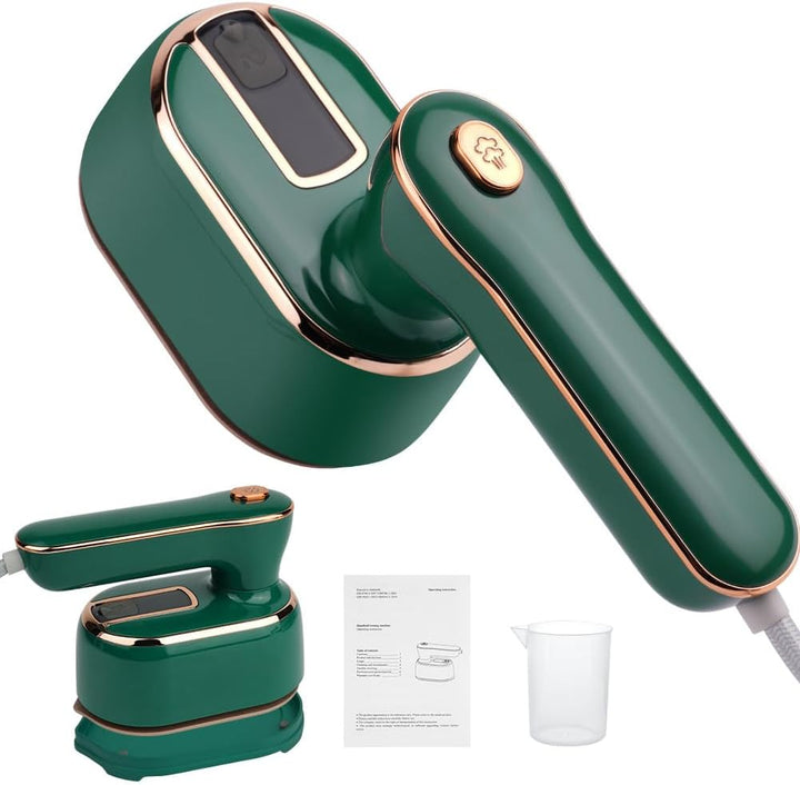 AUAUY Dampfbügeleisen Mini, 1000 W Faltbares Tragbares Reisebügeleisen, Handbügelmaschine mit 100 ml