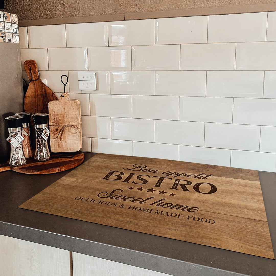KitchenYeah© Herdabdeckplatte Einteilig Ceranfeld Abdeckplatte Küche Deko Ceranfeldabdeckung Herdabd