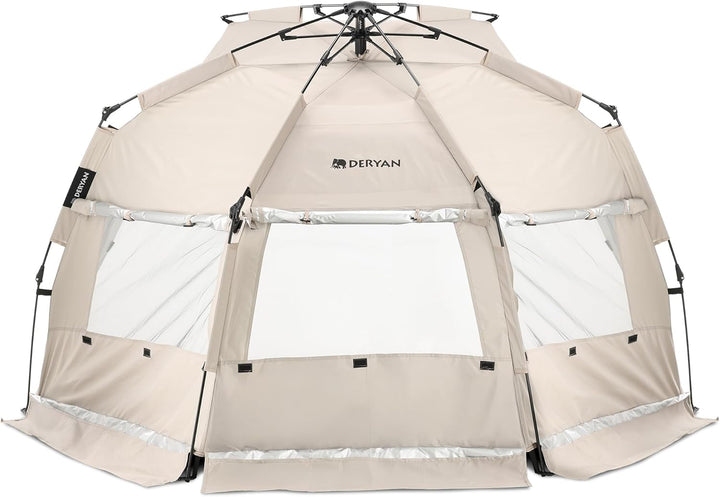 Deryan Up-to-Go Pop-Up Strandzelt für Kinder – UV-Schutz UPF 50+ und Windschutz, Kompakt & Faltbar,