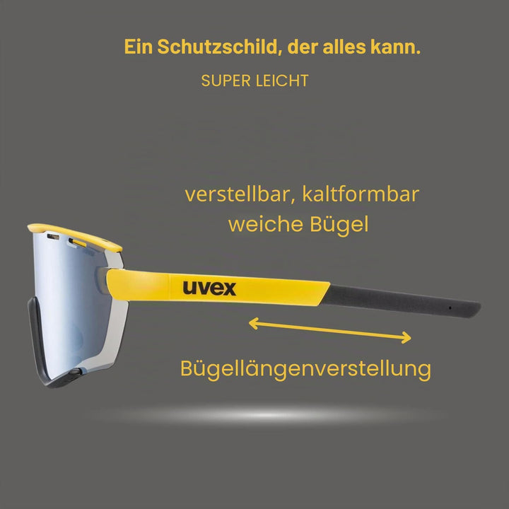 uvex Unisex Sportstyle 236 Set Sportbrille (1er Pack) Einheitsgrösse sunbee-black matt/silver, Einhe