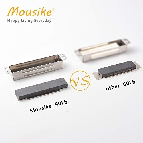 Mousike Magnetischer Türverschluss Heavy Duty 40KG Edelstahl-Türmagnete mit starkem Magnet für Küche