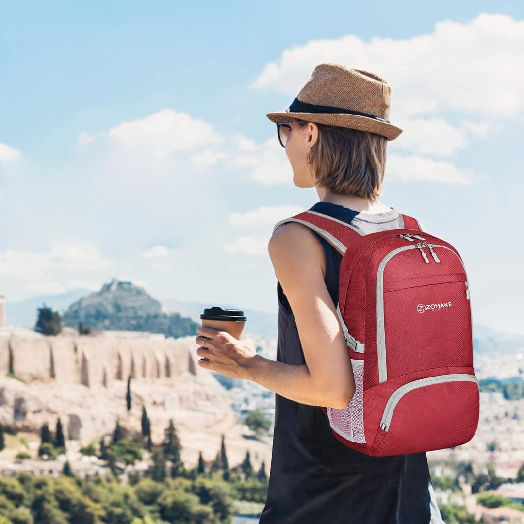 ZOMAKE Leicht Faltbarer Rucksack Packbare Backpacks 30L,Kleiner Faltbar Wanderrucksack Wasserdicht f