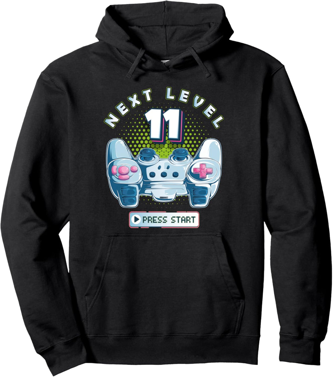 11 Jährige Geburtstag Gamer Kinder Jungen & Mädchen 11 Jahre Pullover Hoodie