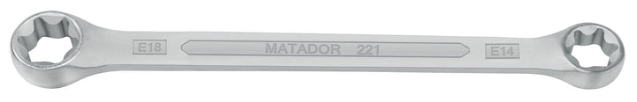 MATADOR Doppelringschlüssel, Torx, E 14 x 18, 0221 1418, E 14 X 18