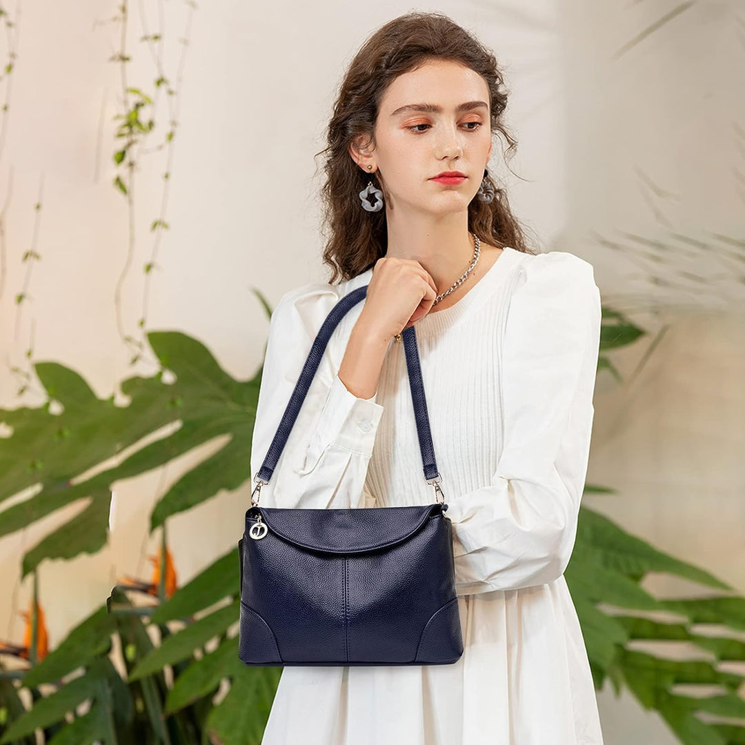 PORRASSO Damen Umhängetasche Mode Schultertasche Henkeltasche Wasserdicht Handtasche für Dating Arbe