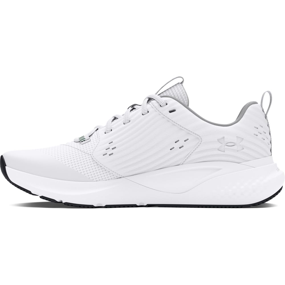 Under Armour Herren Ua Charged Commit Tr 4 Trainingschuhe 41 EU White Mod Gray Forest Green, 41 EU W