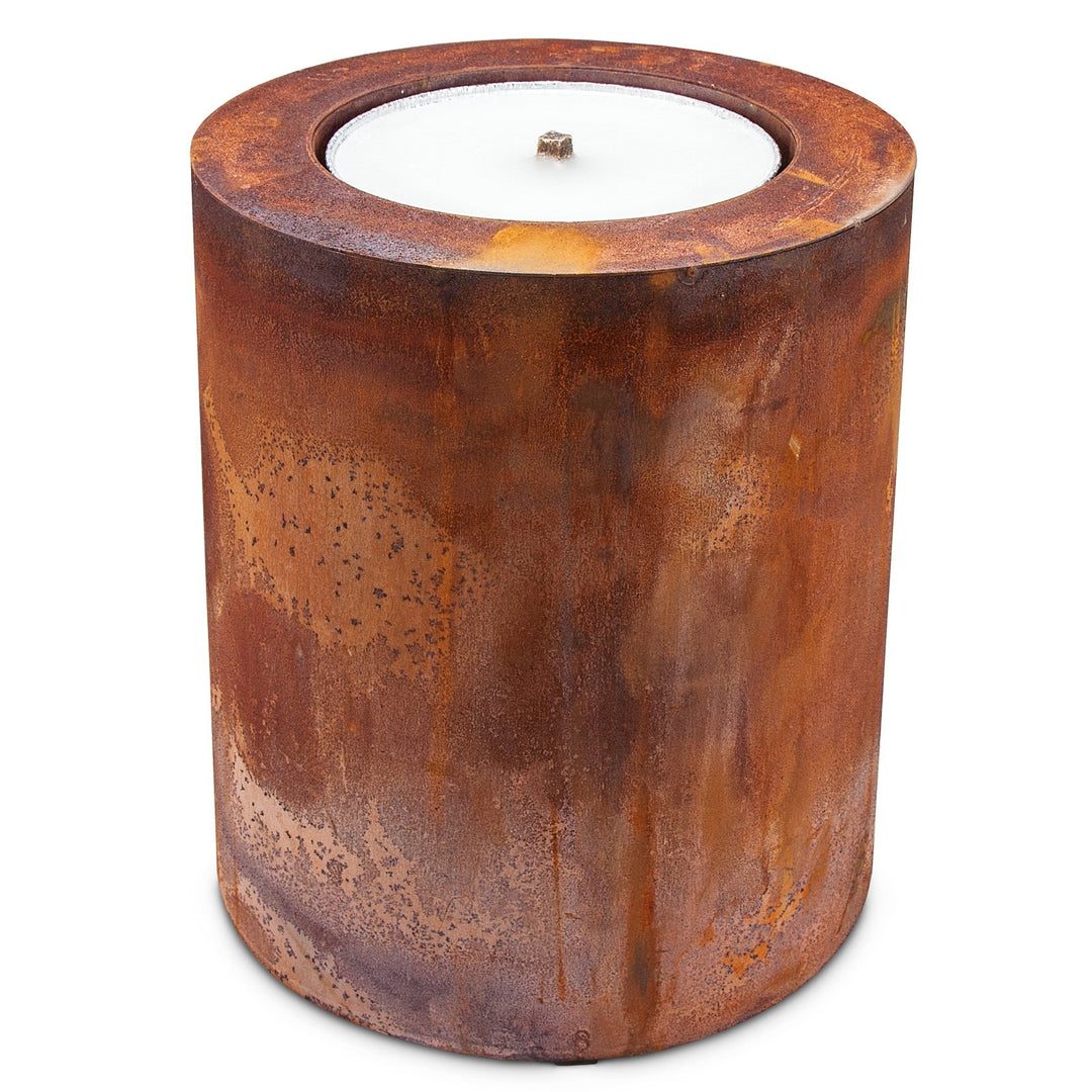 Metall Zylinder Rost inkl. Flammschale Ø 26 cm/30 cm